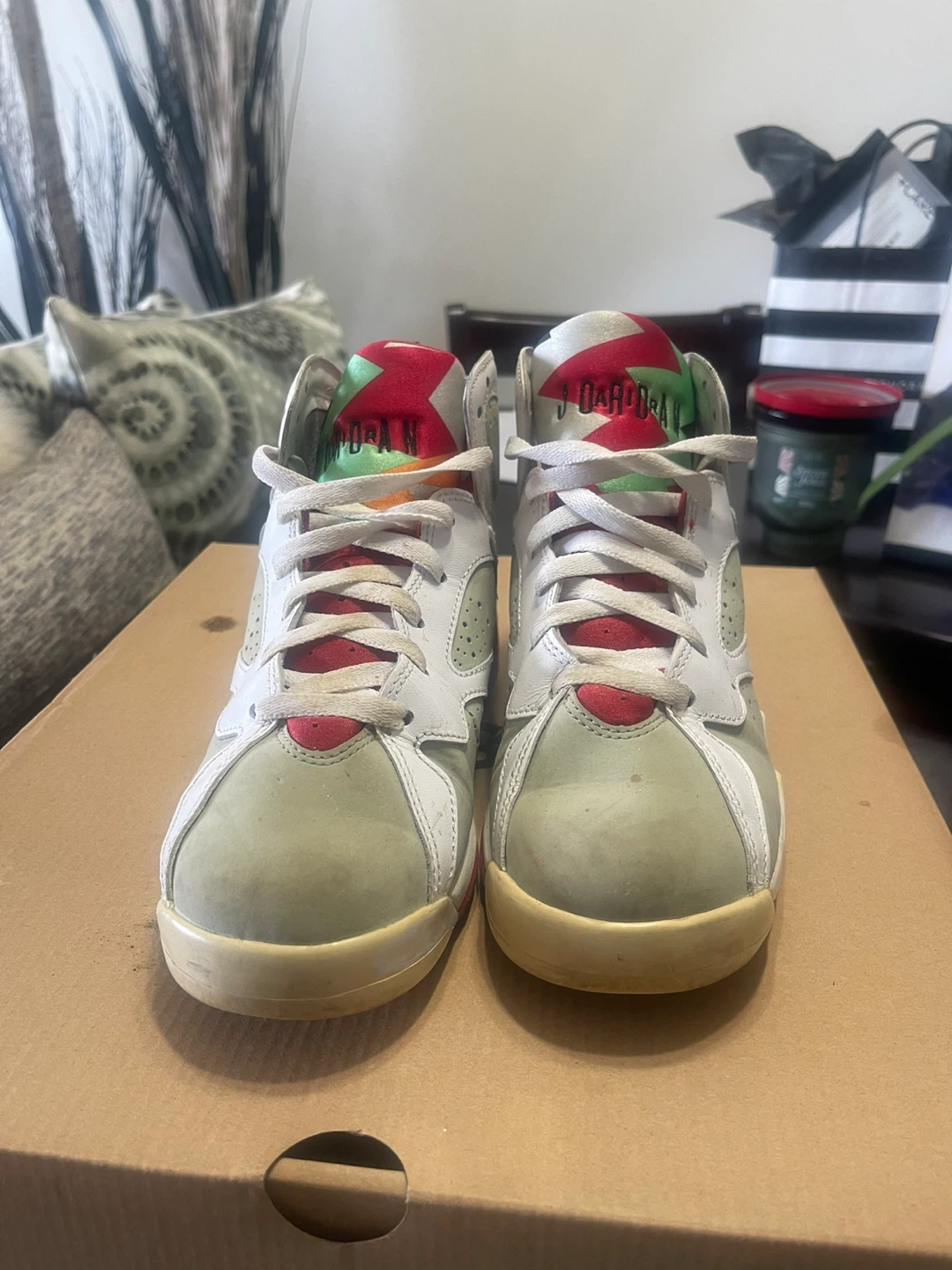 Air Jordan 7 Retro Sneakers kids 6.5 ladies 7.5-8