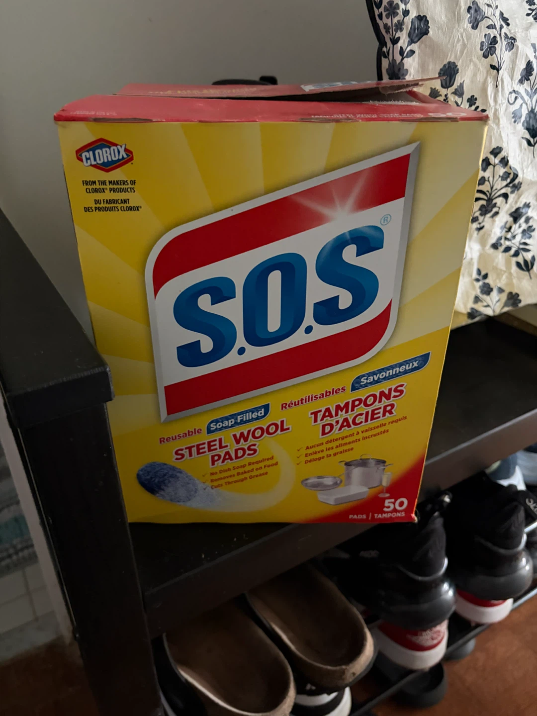 S.O.S. Reusable Soap Filled Steel Wool Pads - 50 Count