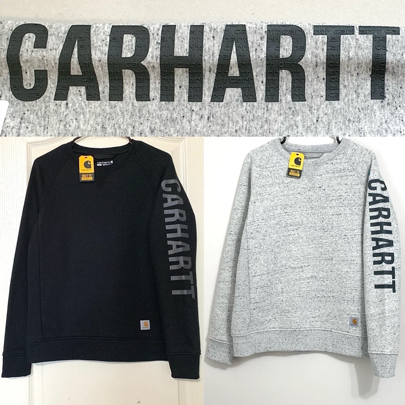 Carhartt Sweater Relaxed Fit Logo Sleeve Crewneck Sweater NEW - photo 2