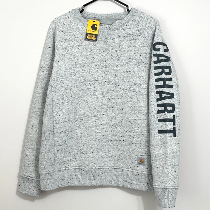 Carhartt Sweater Relaxed Fit Logo Sleeve Crewneck Sweater NEW - photo 3