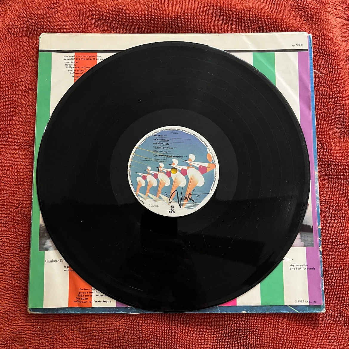 The Go-Go's Vacation Vinyl Record - photo 2