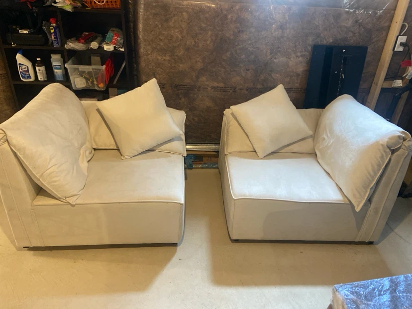 2 beige modular armchairs - photo 2