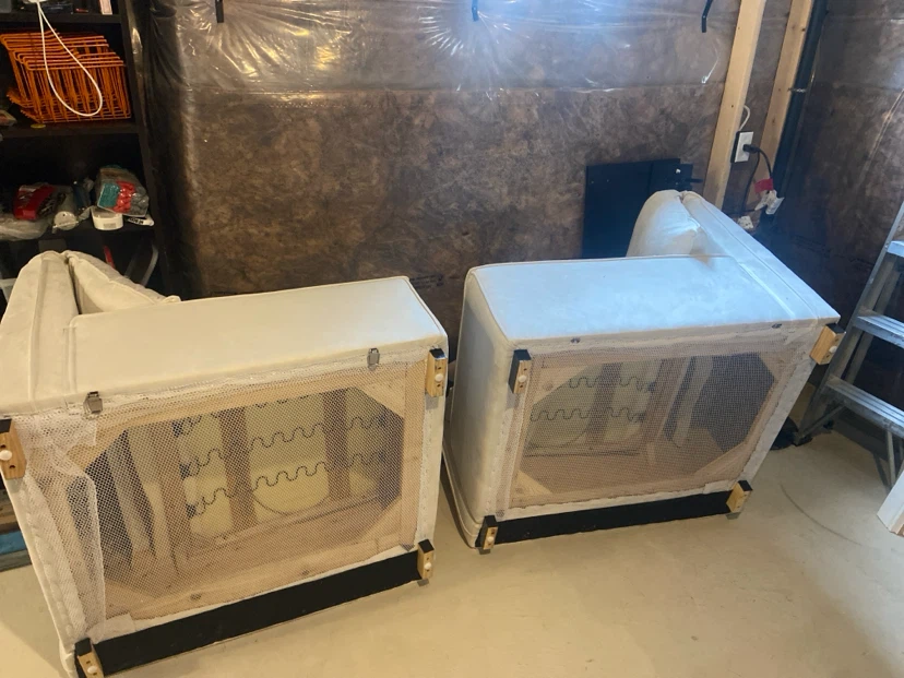 2 beige modular armchairs - photo 4