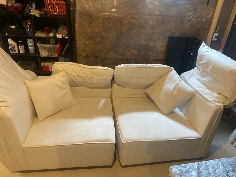 2 beige modular armchairs - photo 5