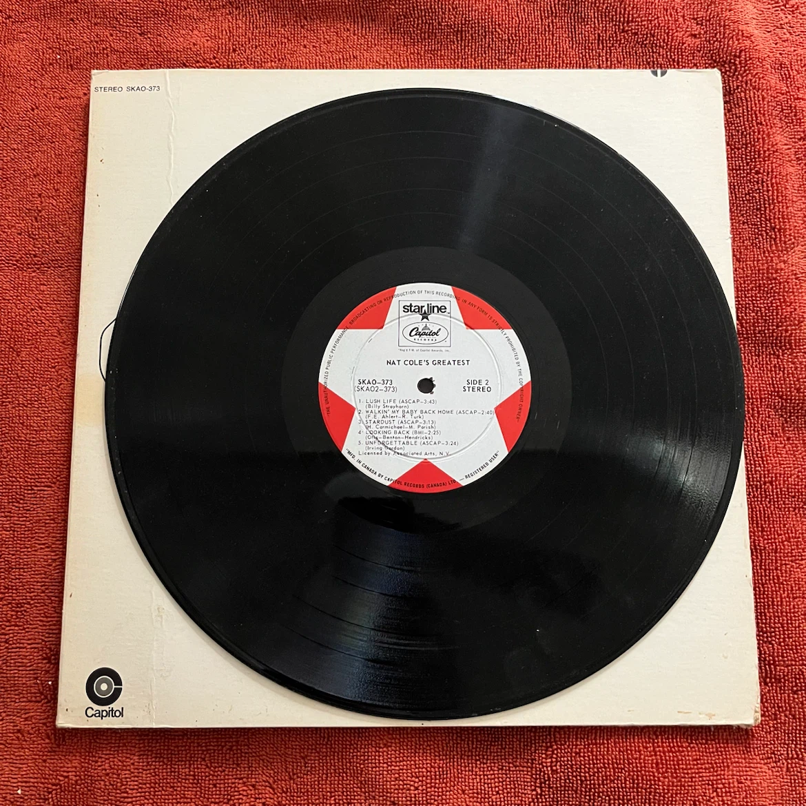 Nat King Cole's Greatest! Vinyl Record - photo 3
