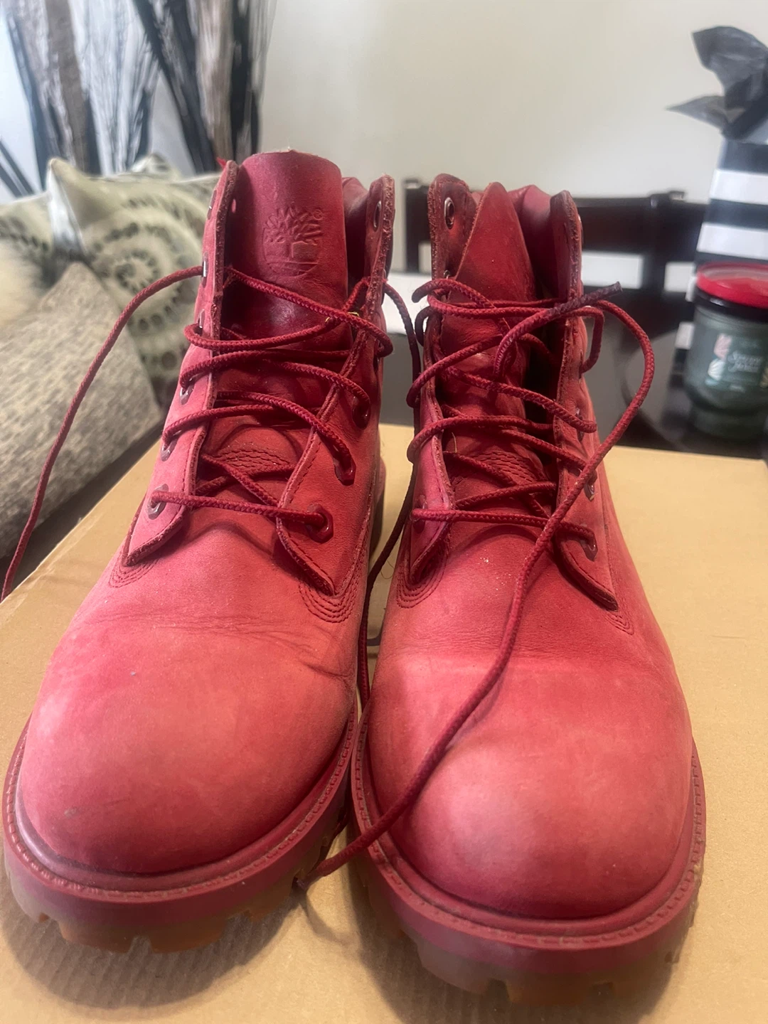 Red Timberland Boots
