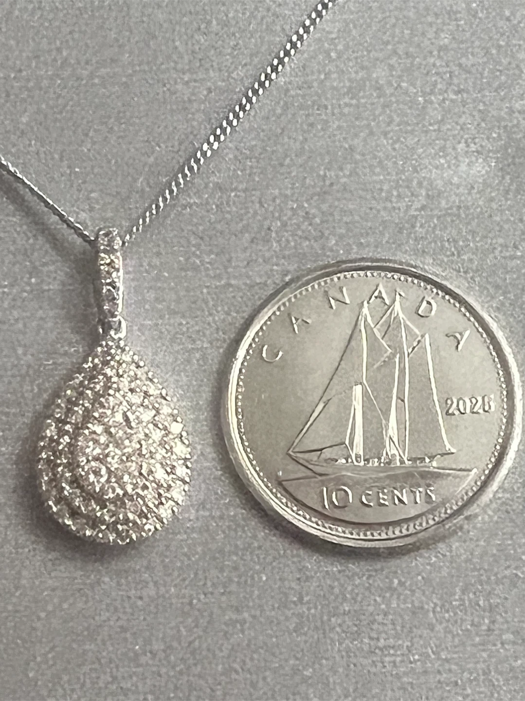 10 k diamond necklace - photo 3
