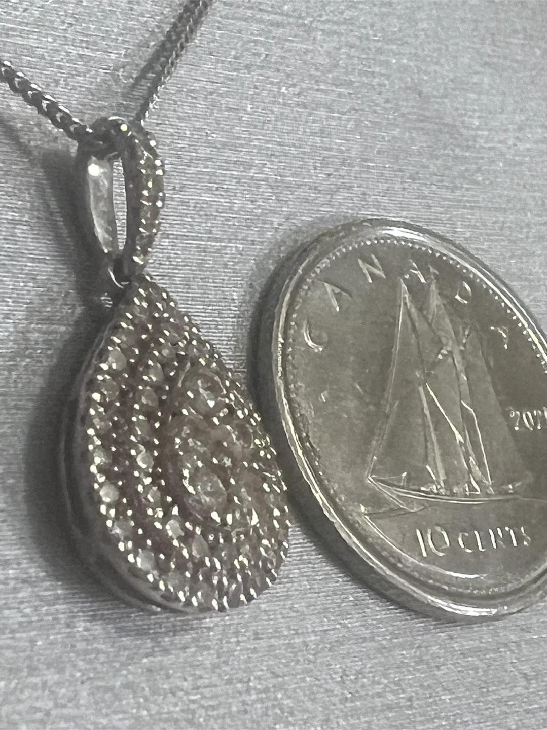 10 k diamond necklace - photo 4