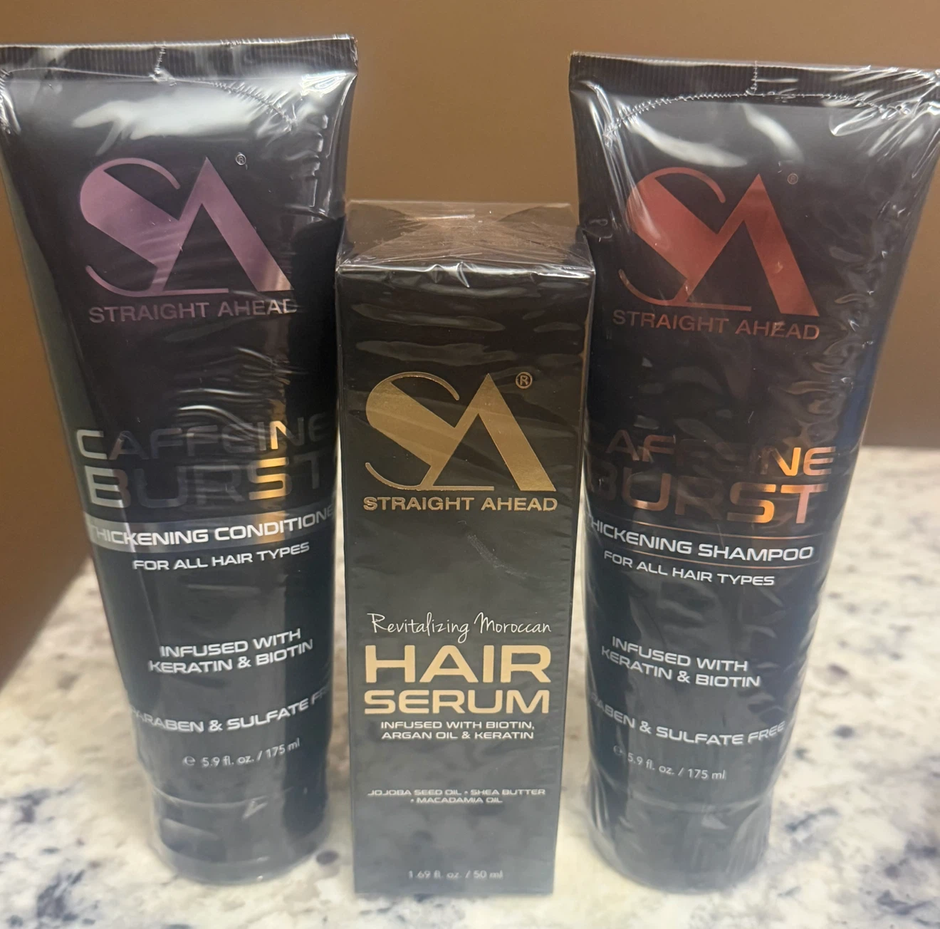 Straight Ahead Caffeine Burst Shampoo & Conditioner Set