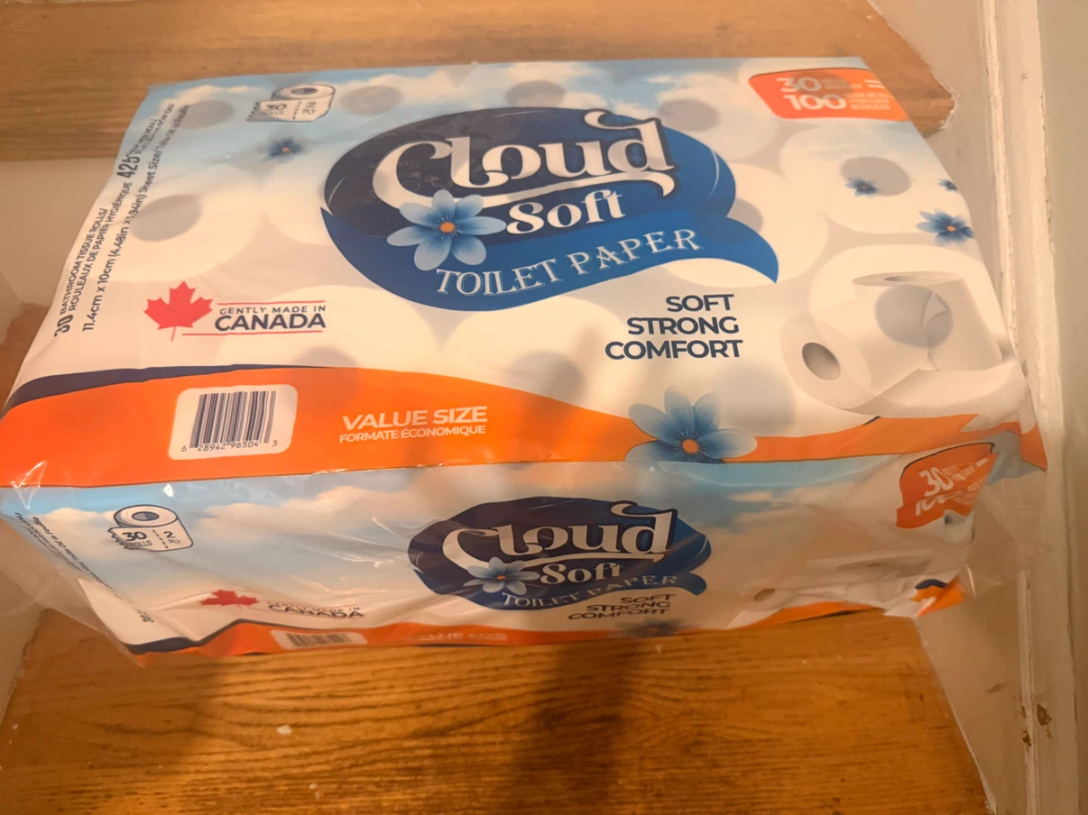 Cloud Soft Toilet Paper - 30 Rolls