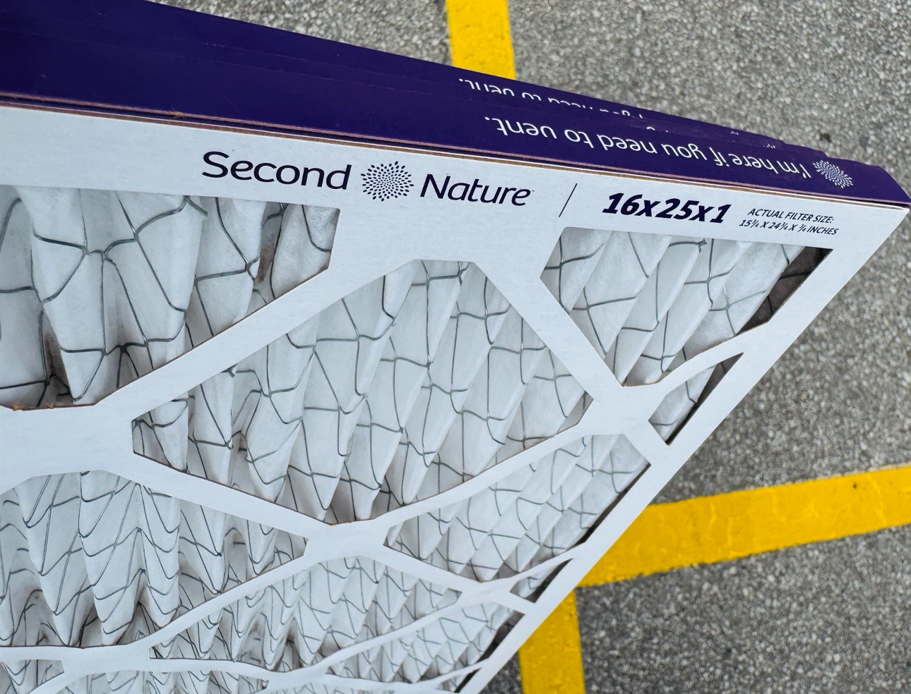 Three (3) Second Nature Furnace Filter 16x25x1 - photo 2
