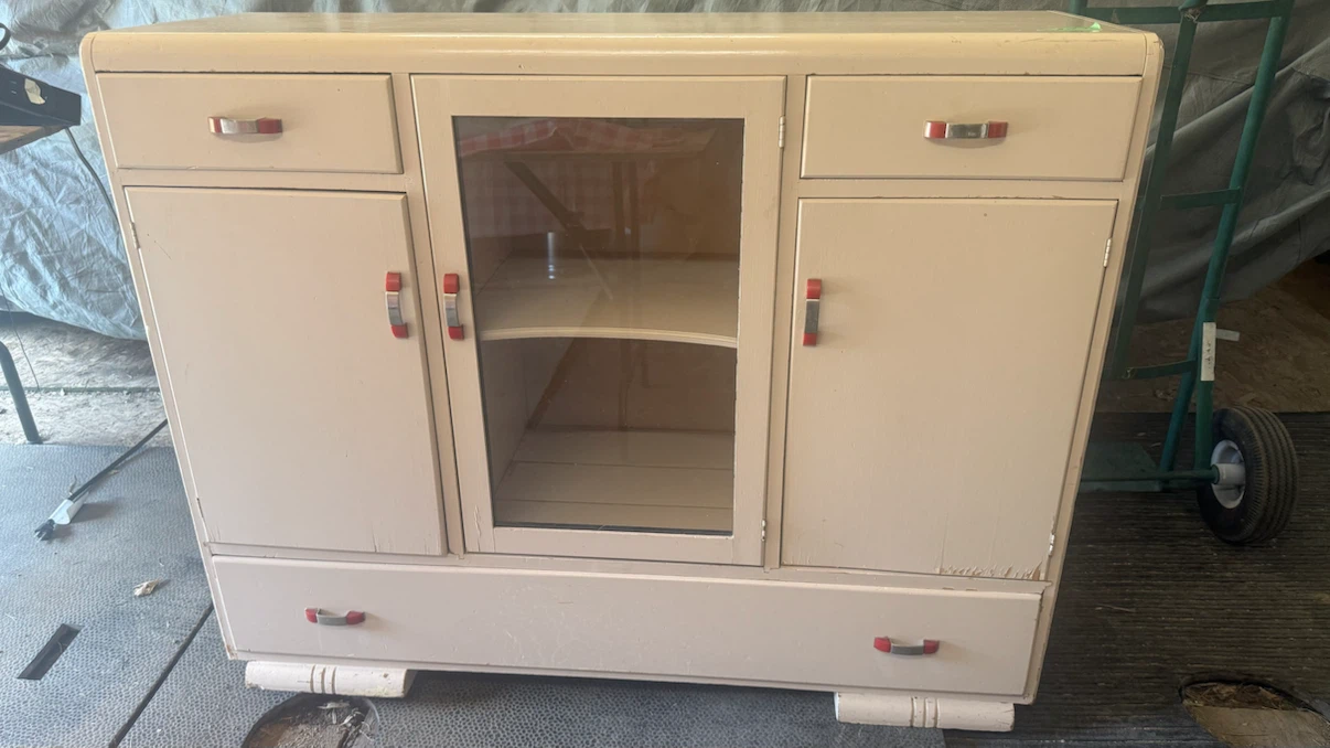 Vintage Cream Sideboard Cabinet - photo 2