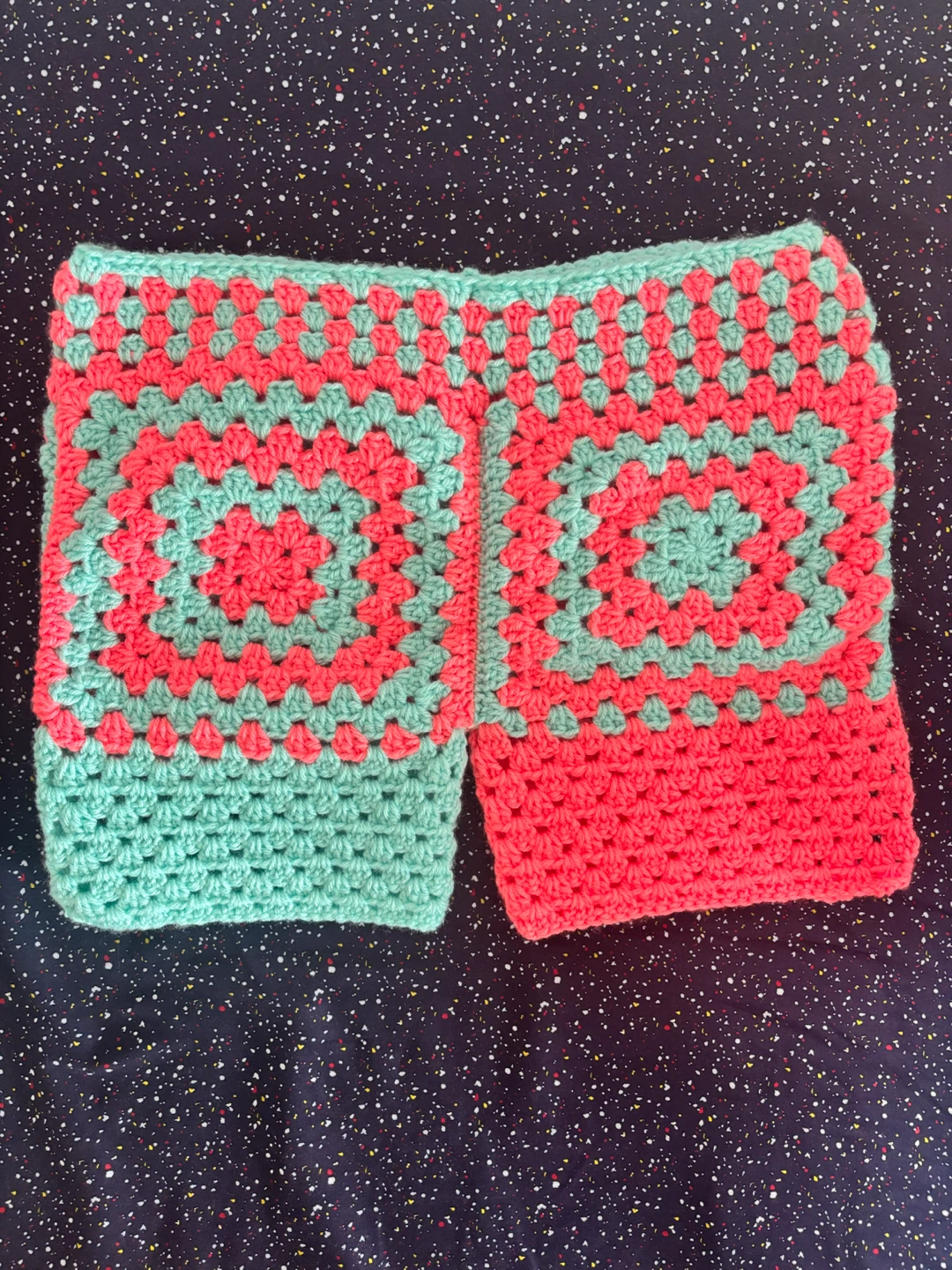 Crocheted Granny Square Top and Shorts - photo 3