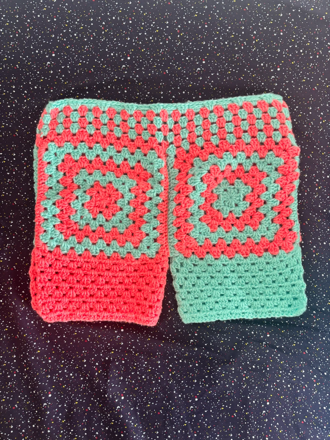 Crocheted Granny Square Top and Shorts - photo 4