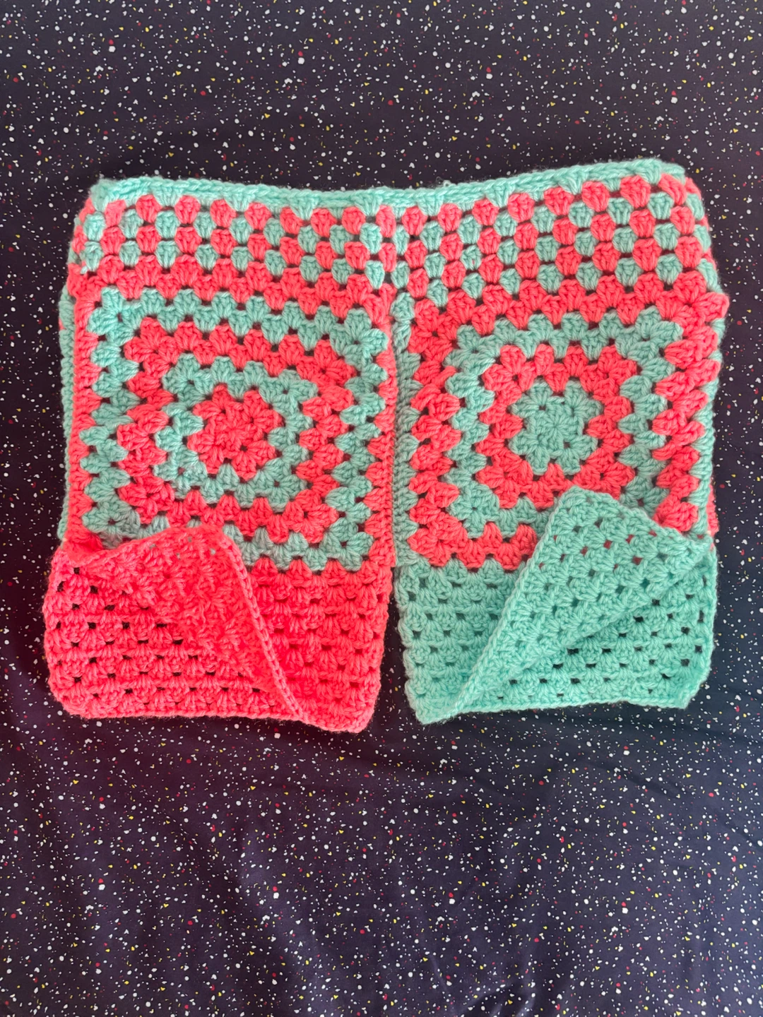 Crocheted Granny Square Top and Shorts - photo 5