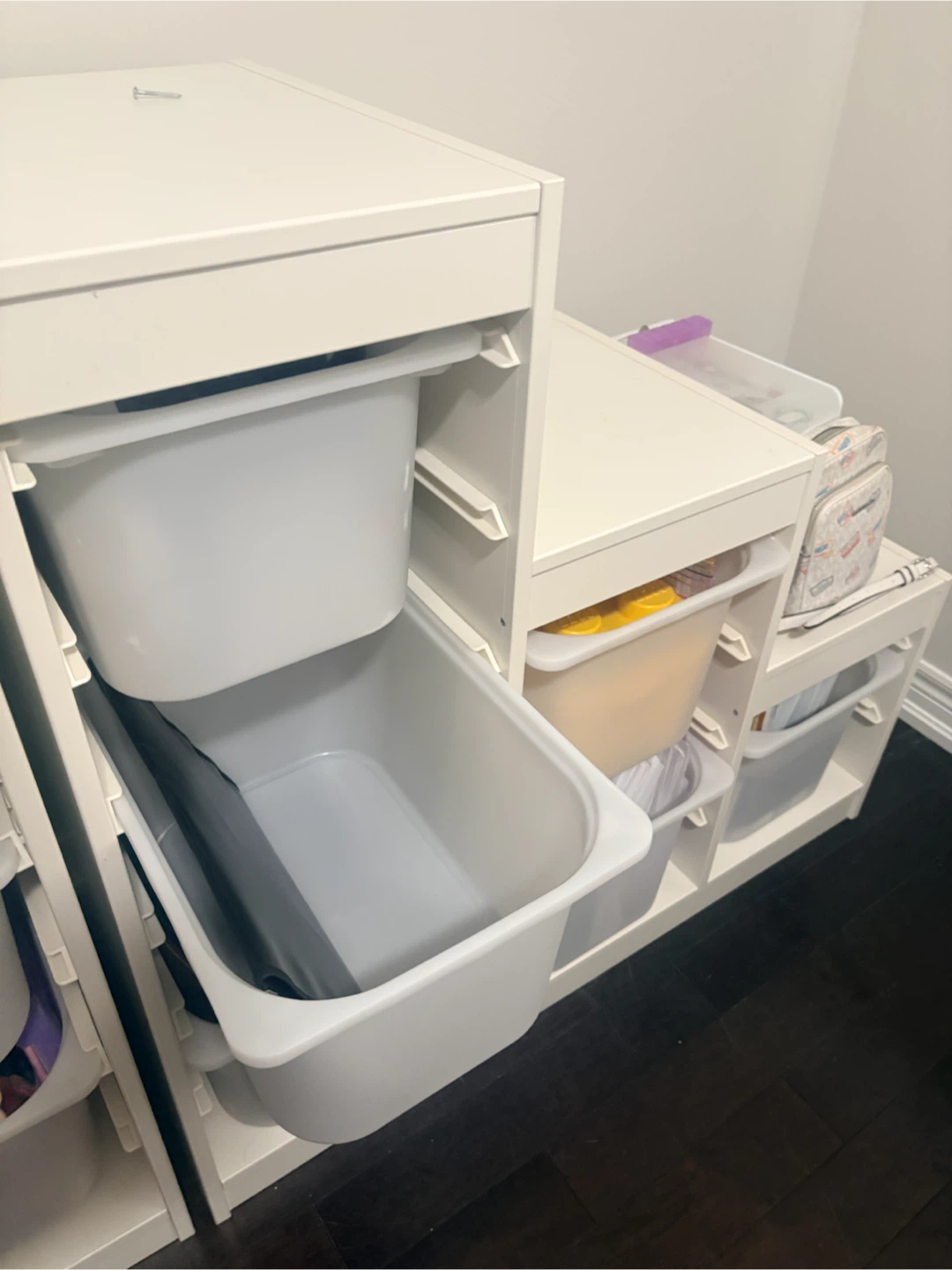 White Storage Unit with Drawers - photo 2