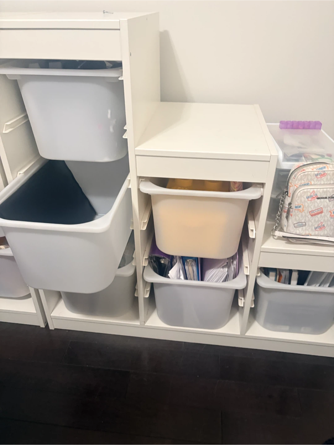 White Storage Unit with Drawers - photo 3