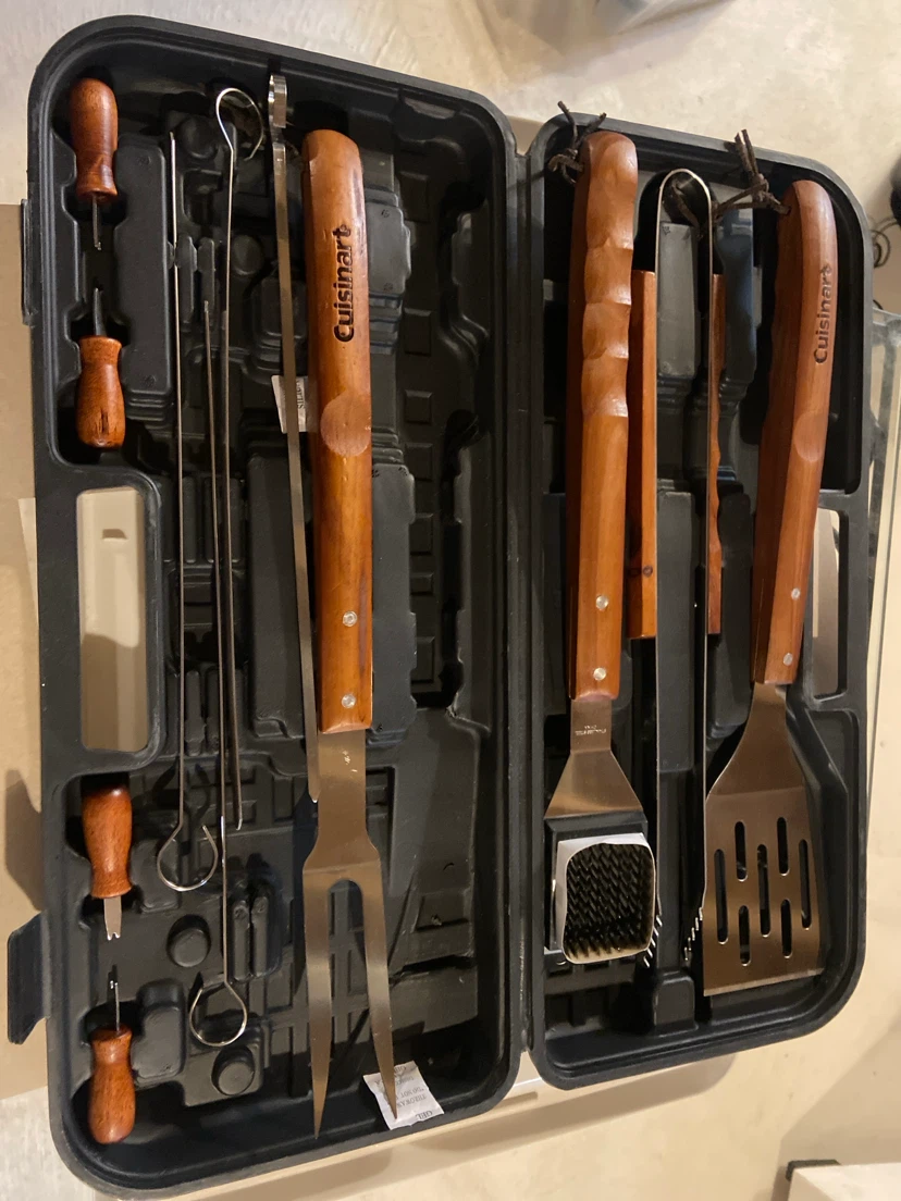 Cuisinart 13 Piece Wooden Handle Grill Set - photo 3
