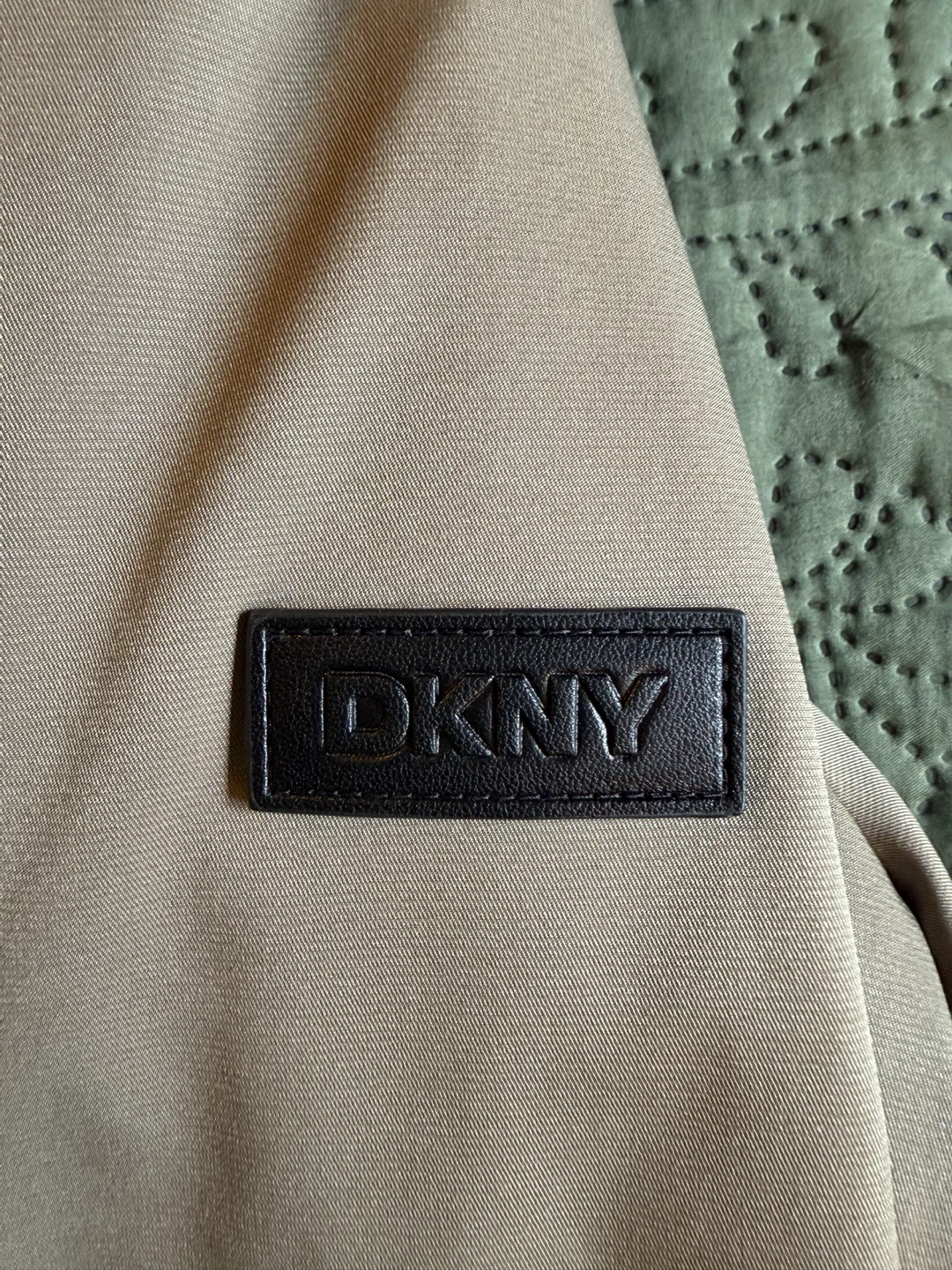 DKNY Khaki Hooded Trench Coat - photo 2