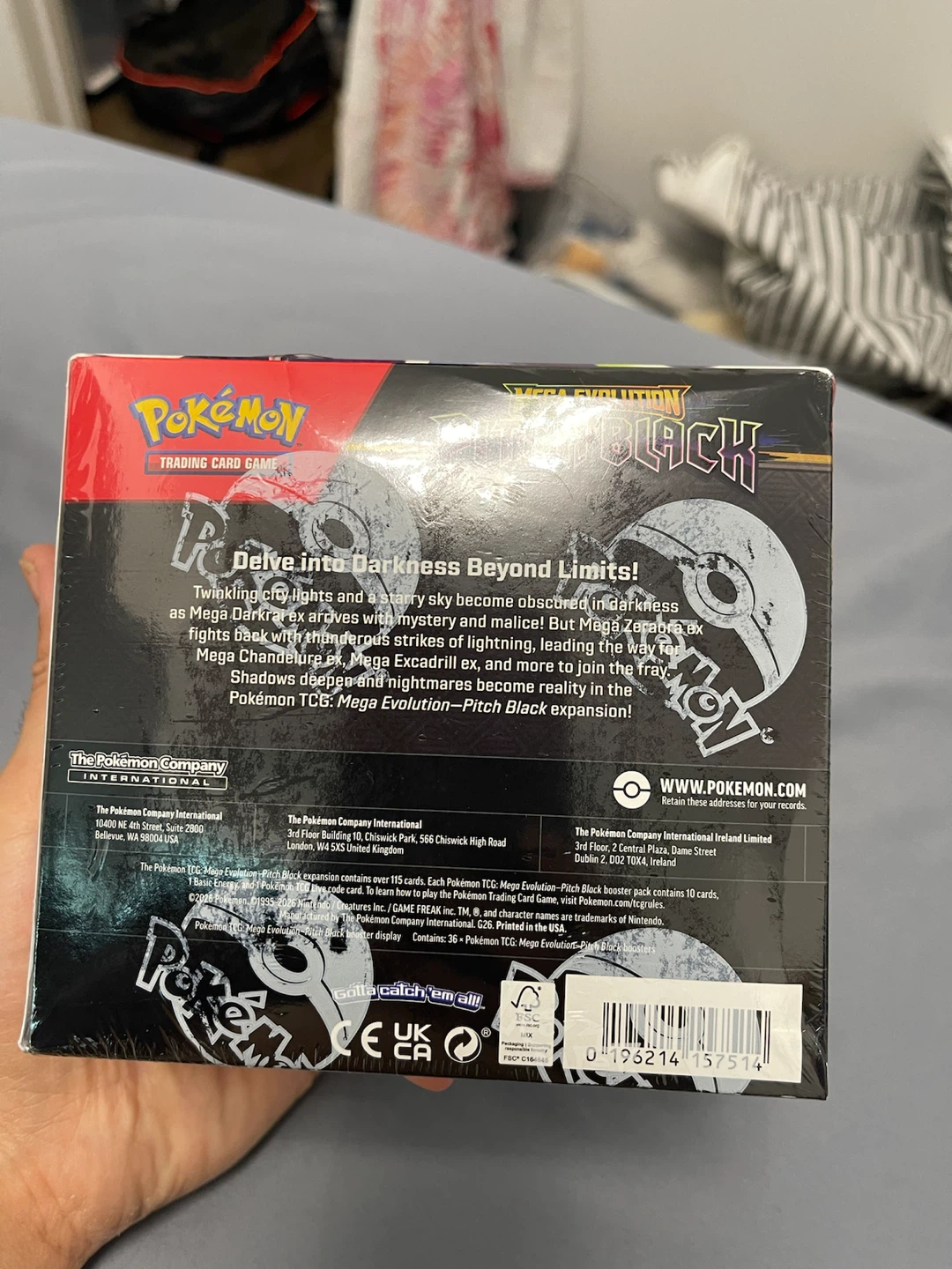 Pokemon Trading Card Game Mega Evolution Pitch Black Booster Box - photo 2