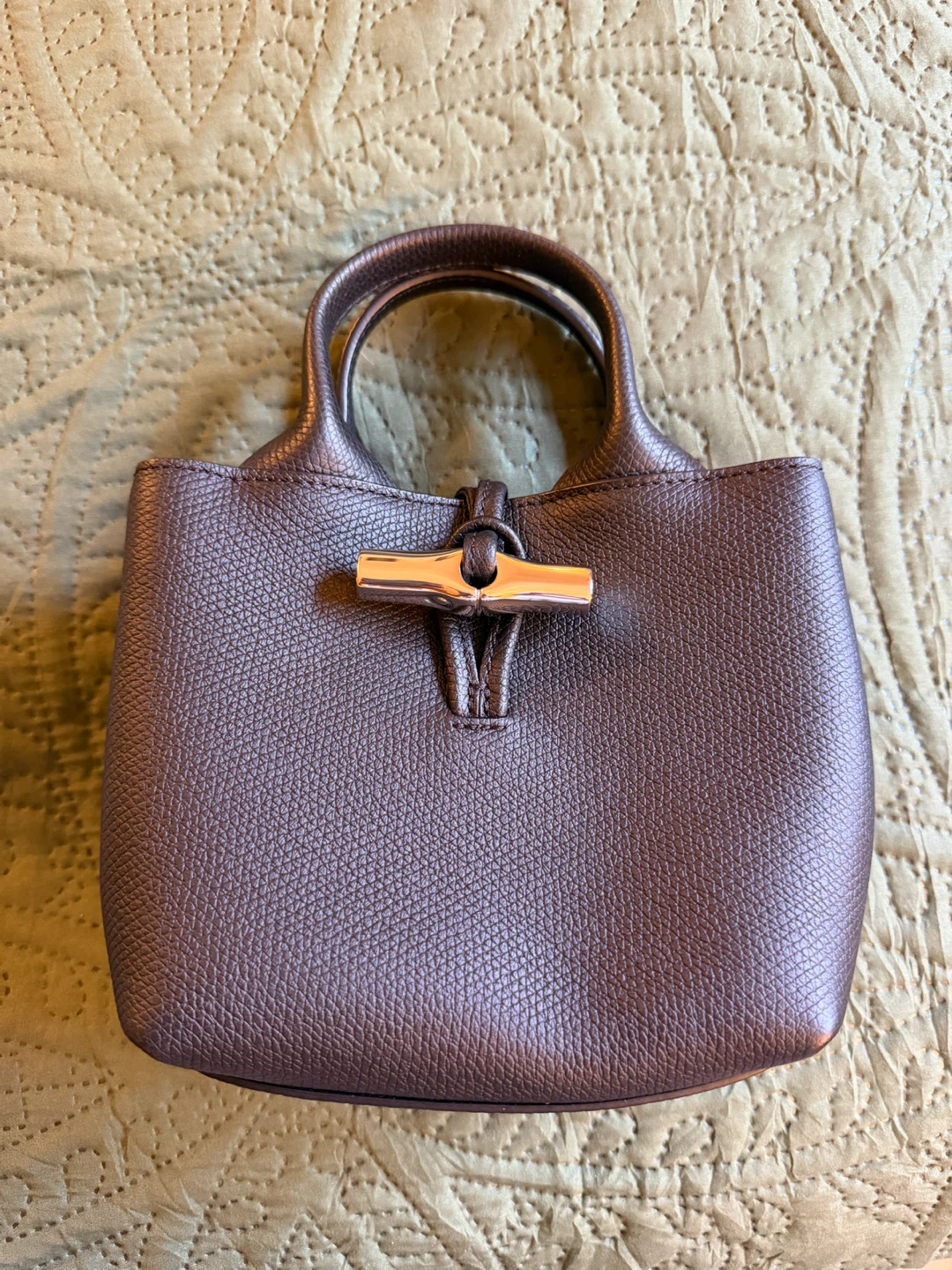 Longchamp Leather Top Handle Bag - photo 2