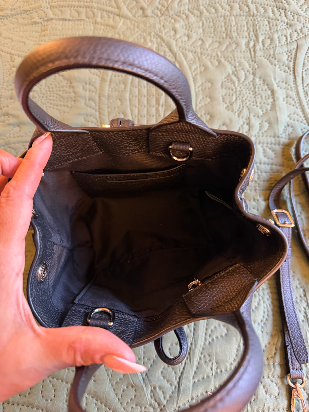 Longchamp Leather Top Handle Bag - photo 3