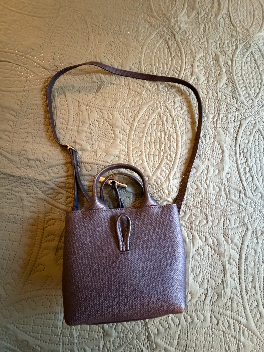 Longchamp Leather Top Handle Bag - photo 5