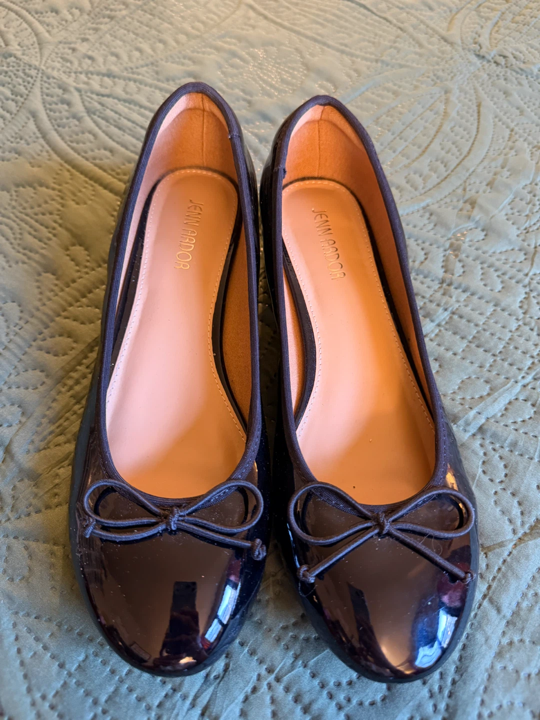 JENNIPER - Black Patent Bow Ballet Flats - photo 2