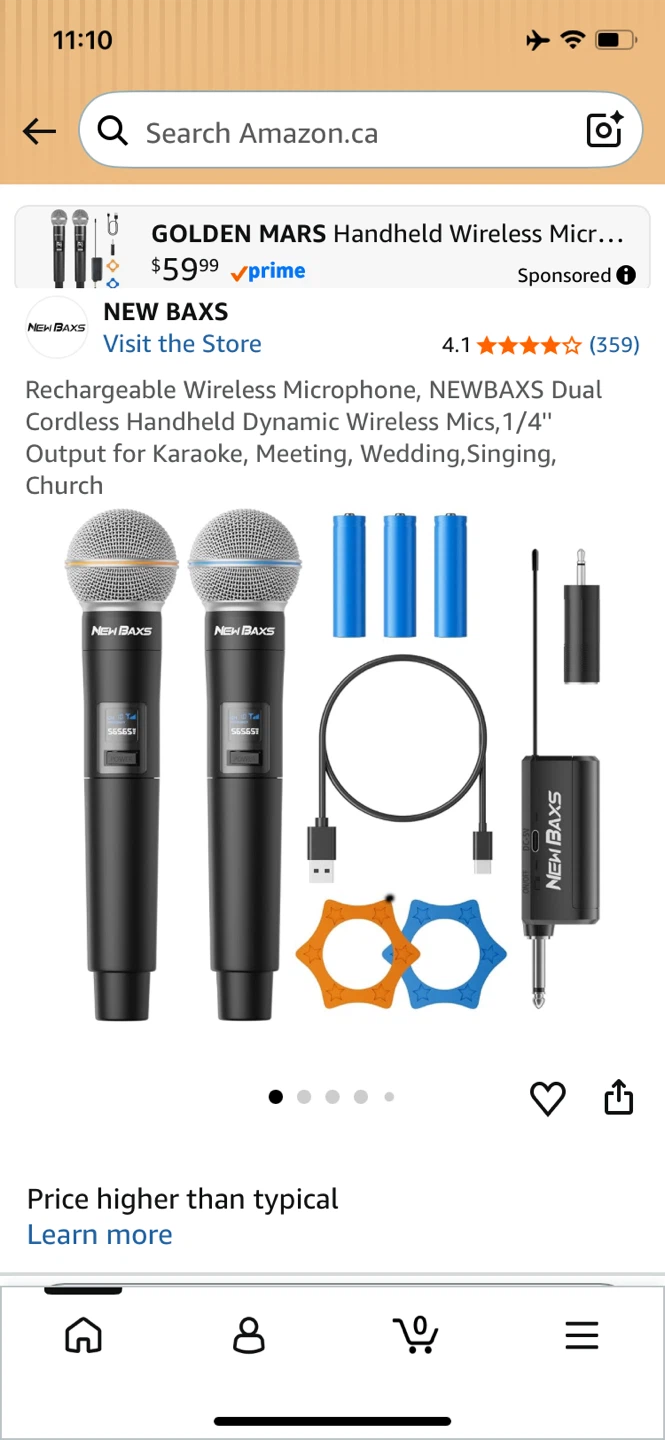 NEW BAXS Rechargeable Dual Wireless Microphone Set