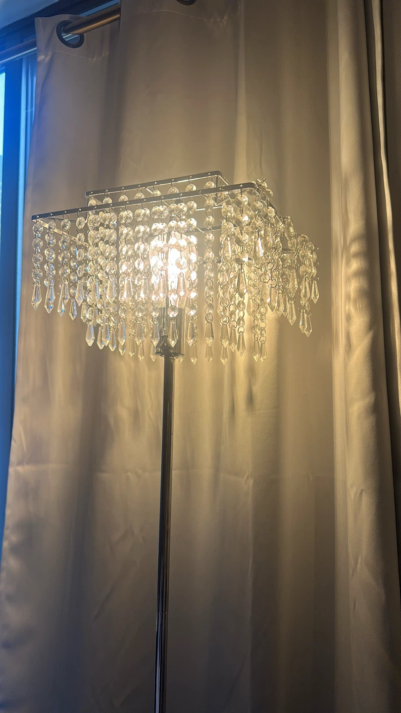 Crystal Chandelier Style Floor Lamp