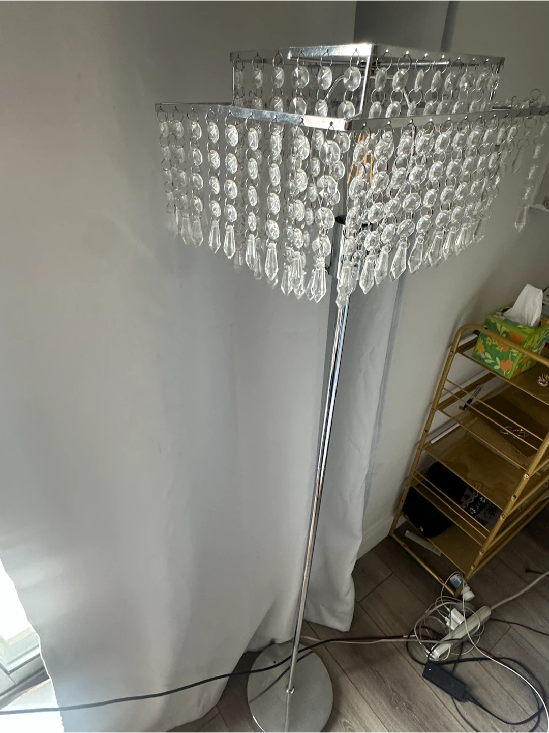 Crystal Chandelier Style Floor Lamp - photo 2