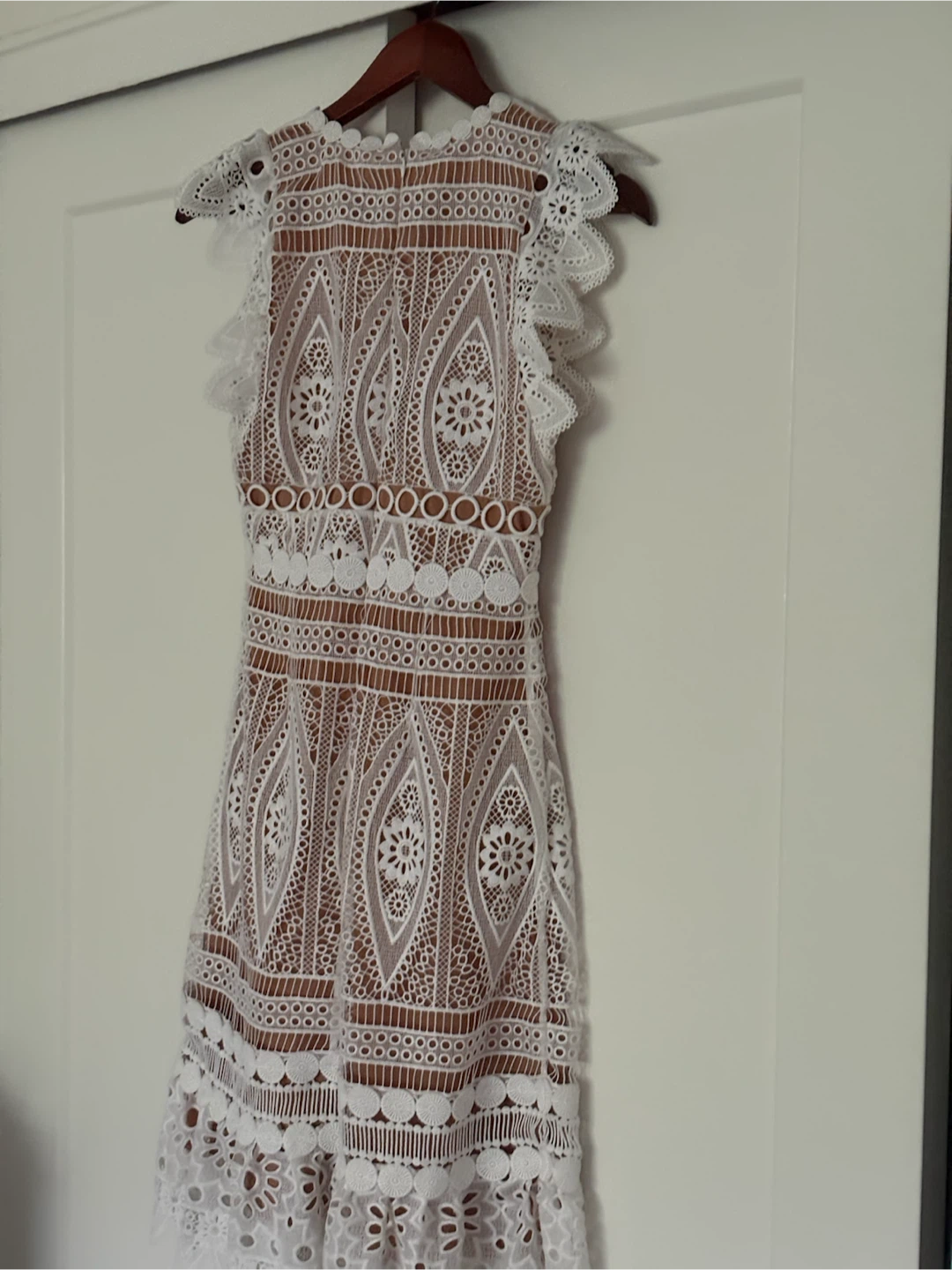 Michael Kors White Lace Midi Dress - photo 3