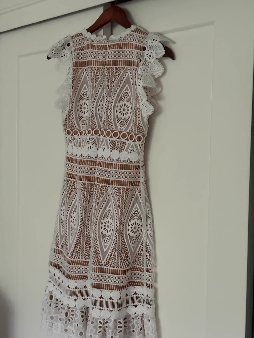 Michael Kors White Lace Midi Dress - photo 3