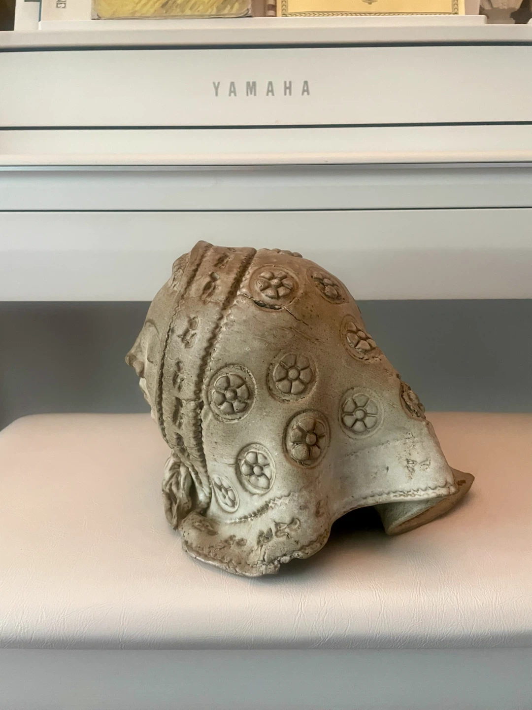 Vintage Studio Pottery Bust – Woman in Headscarf - photo 3