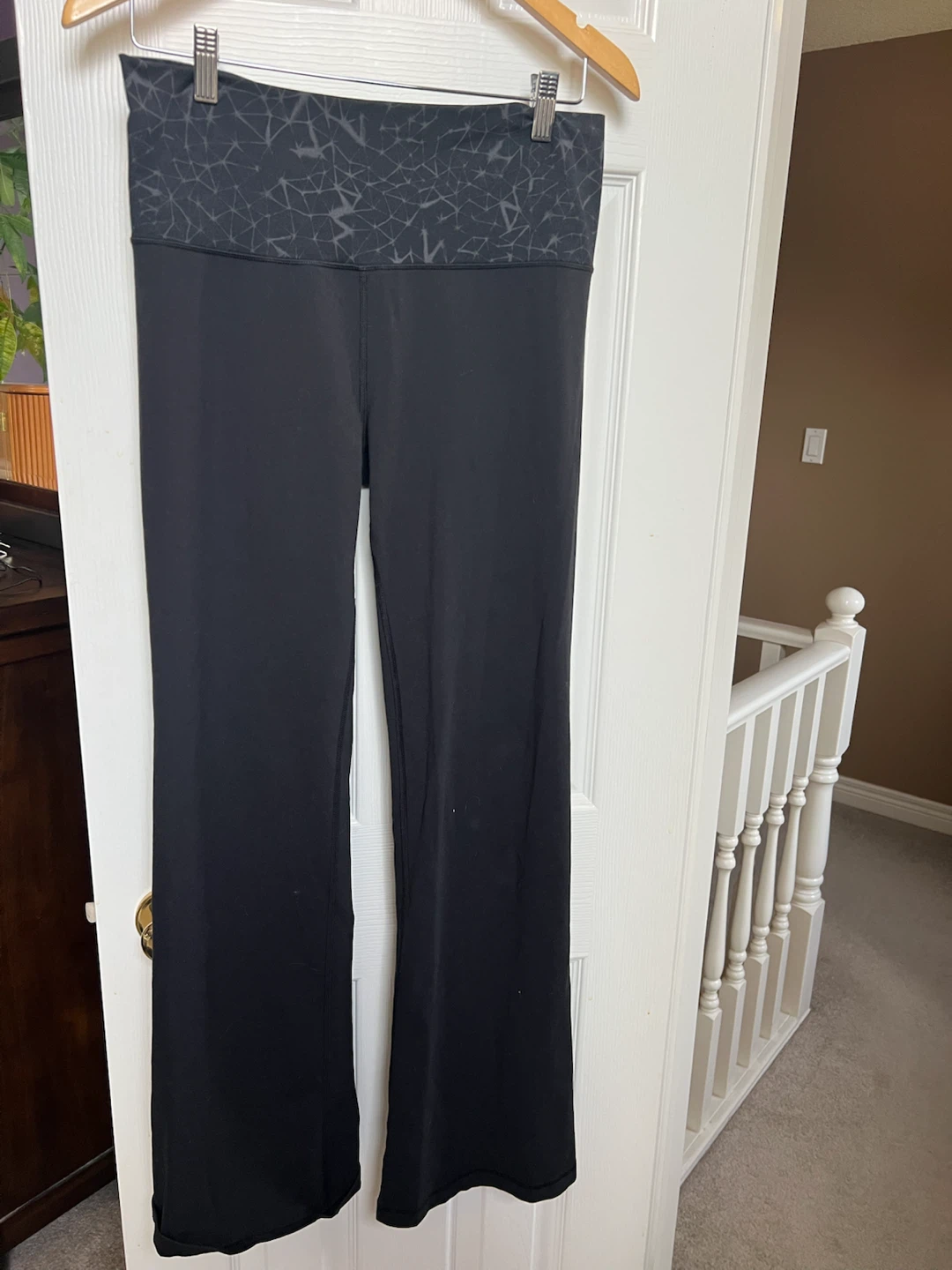 Size 10 Lululemon Black Flare high waisted Pants