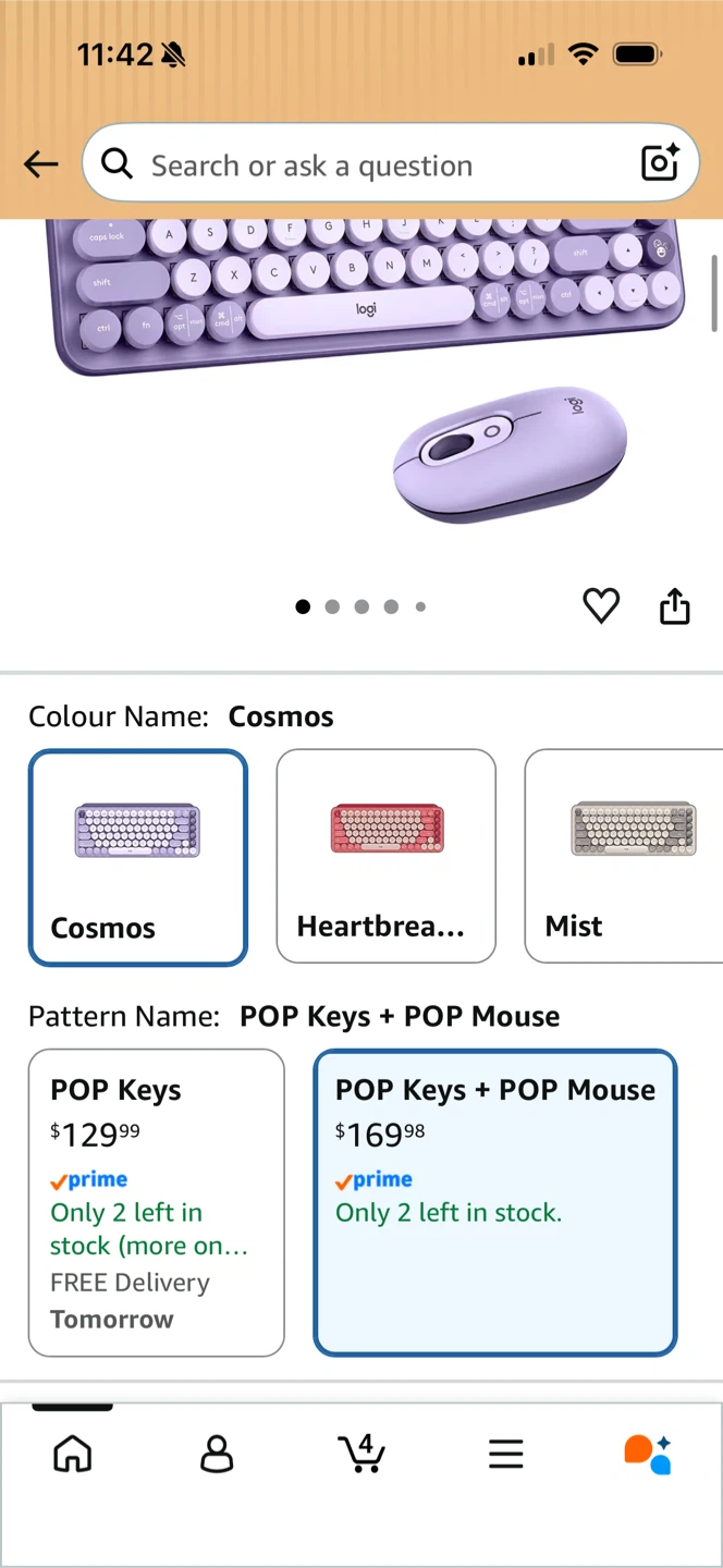 Logitech POP Keys Mechanical Keyboard + POP Mouse (Daydream) - photo 3