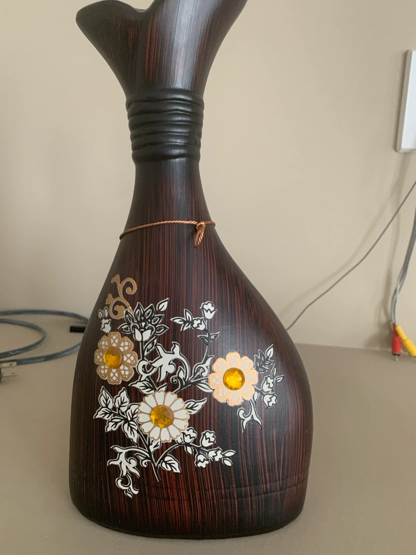 Decorative Vase with Floral Design