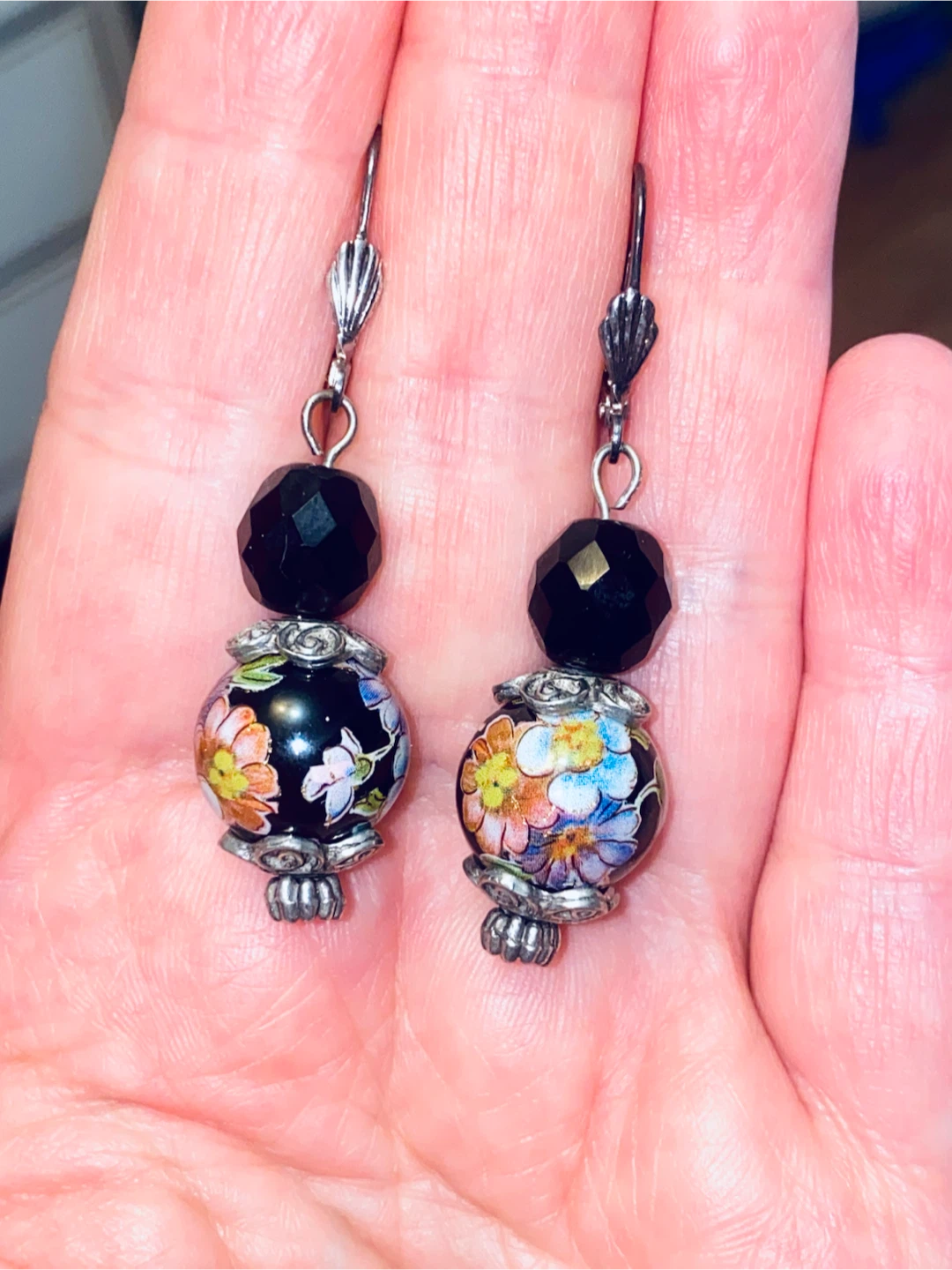 Vintage Floral Necklace and Earring Set - photo 3