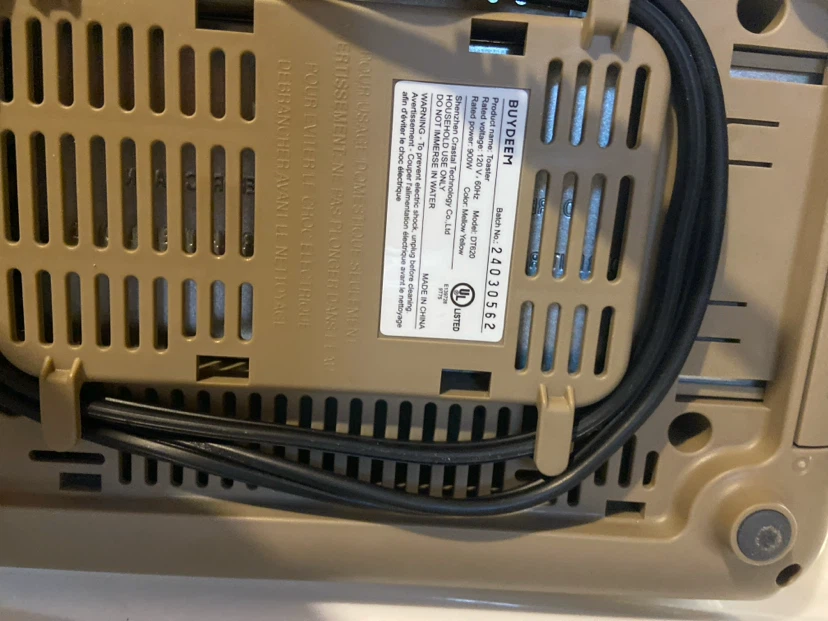 BUYDEEM Toaster Yellow - photo 4