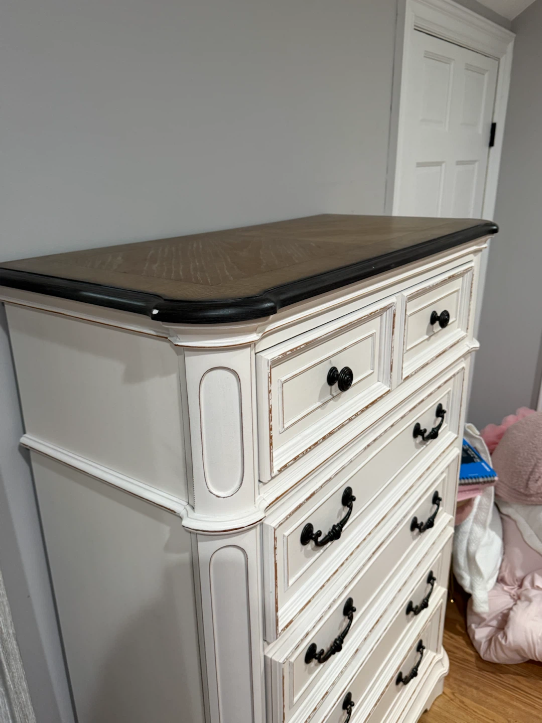 White 7-Drawer Dresser with Jewelry Compartment - photo 3