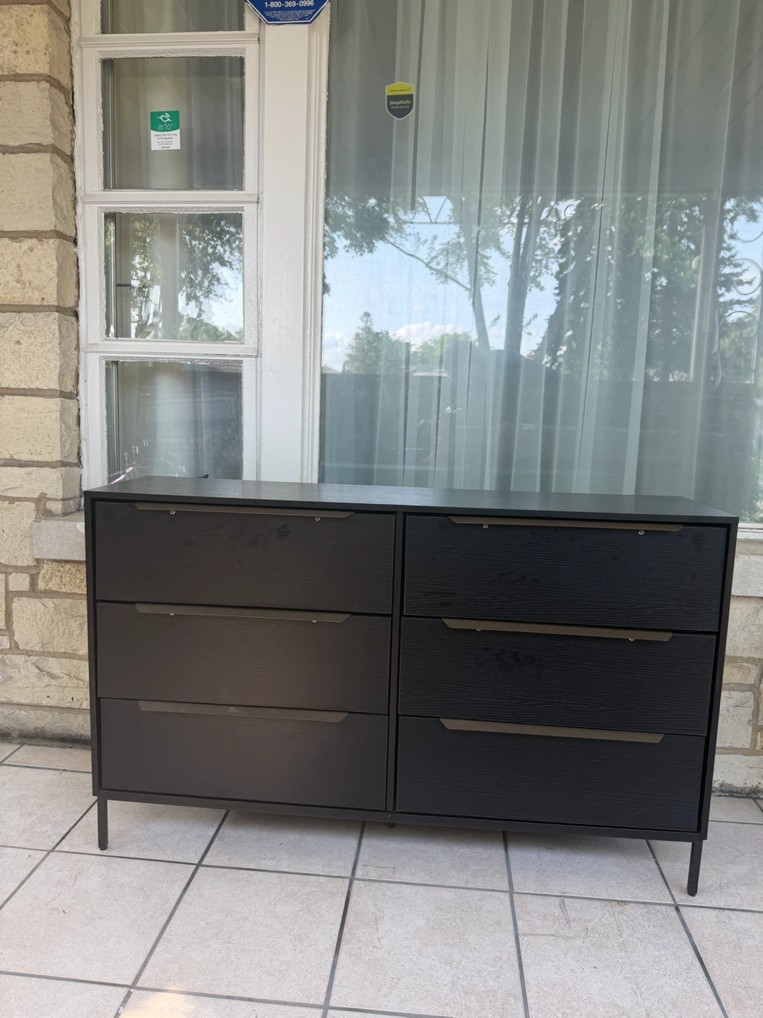 Black 6-Drawer Dresser
