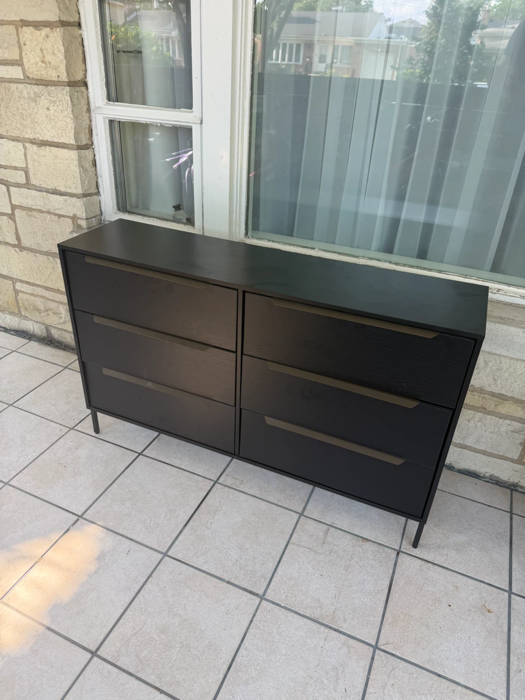 Black 6-Drawer Dresser - photo 2