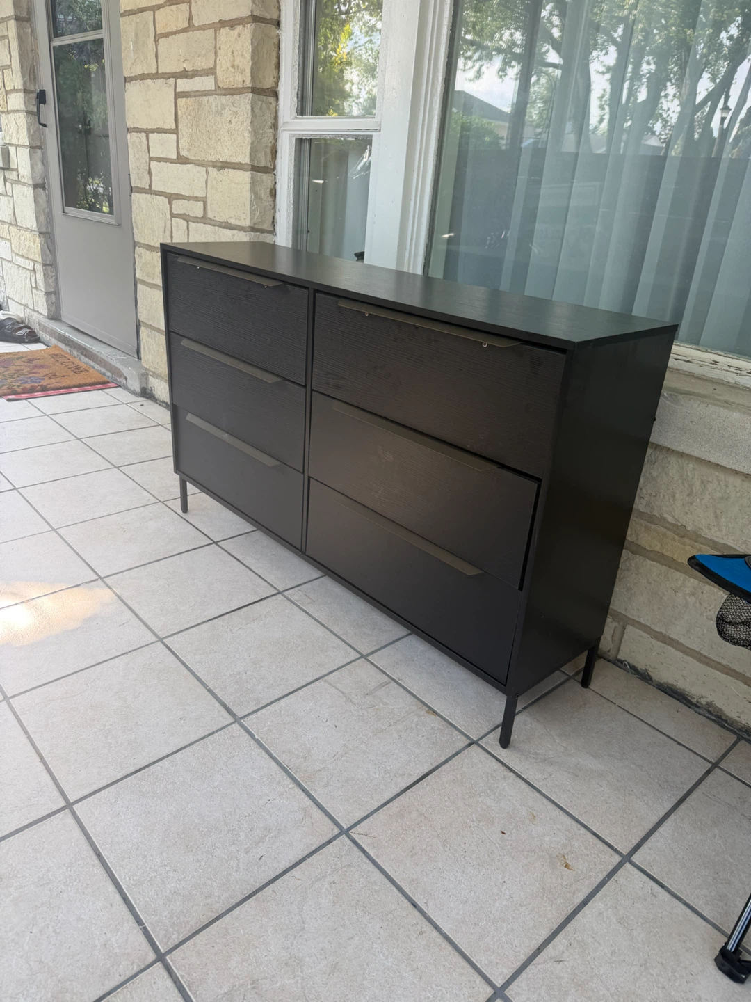 Black 6-Drawer Dresser - photo 3