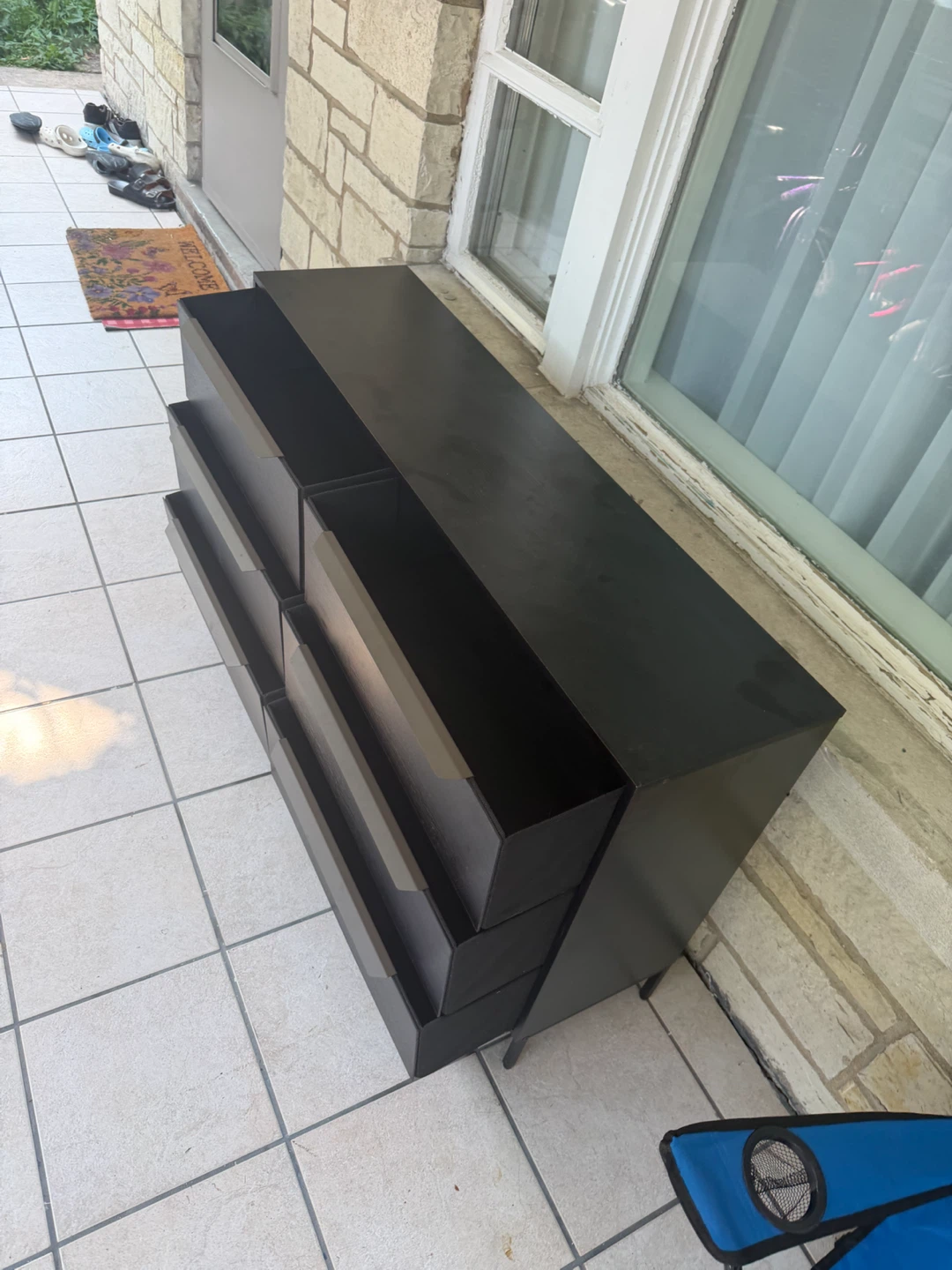 Black 6-Drawer Dresser - photo 4