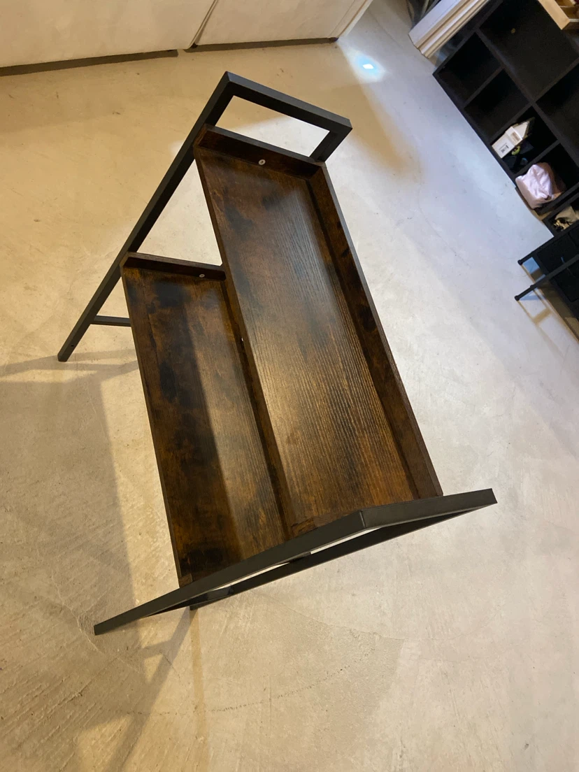 2-Tier Industrial Style Shelf Unit - photo 2