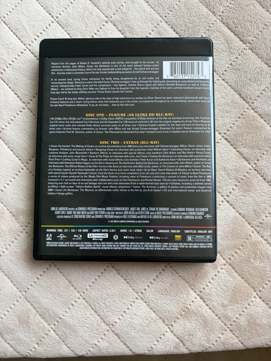 Conan the Barbarian 4K UHD Blu-ray - photo 2