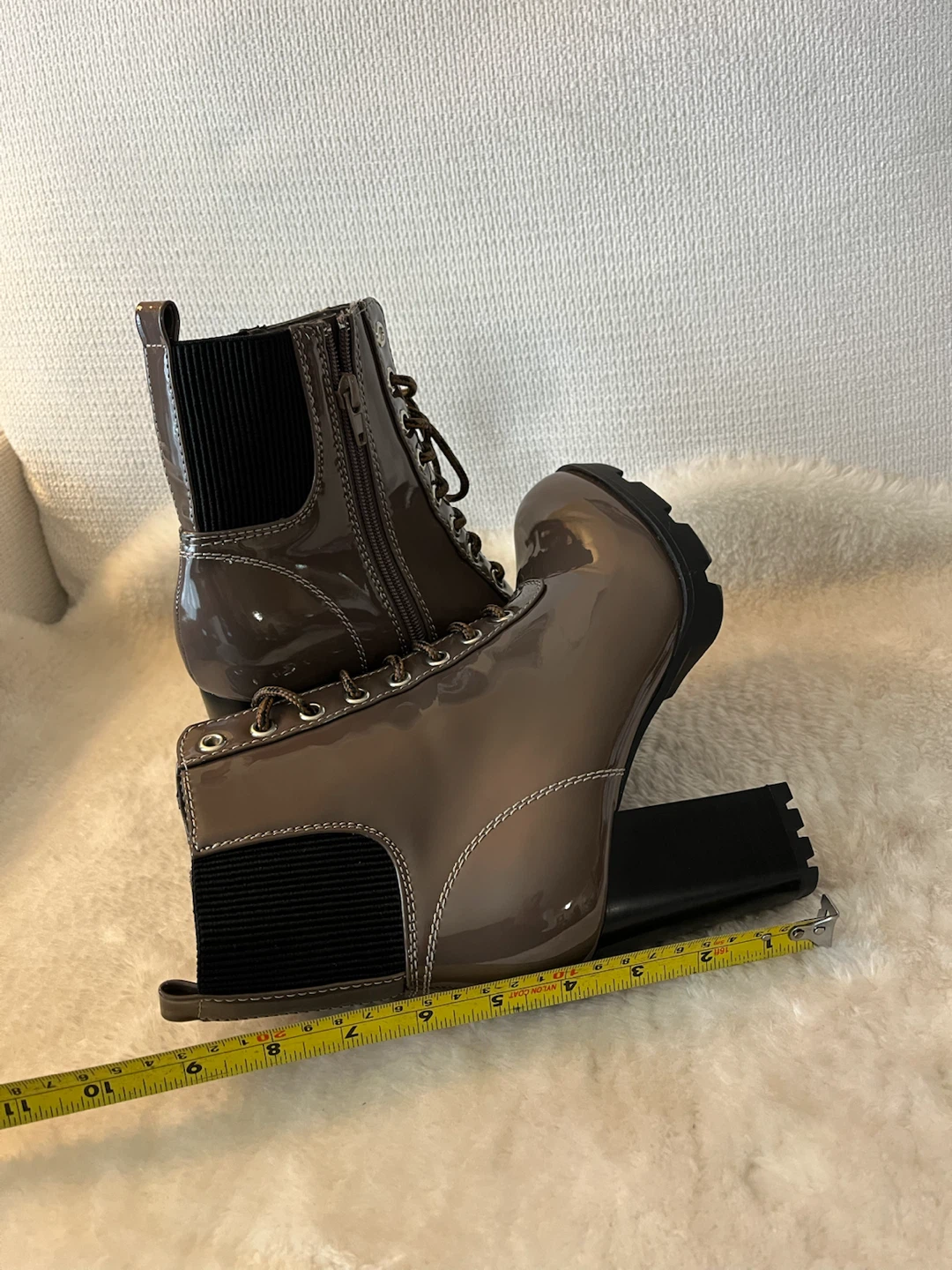 Rouge Vegan Combat Boots Size 7-7.5 - photo 5