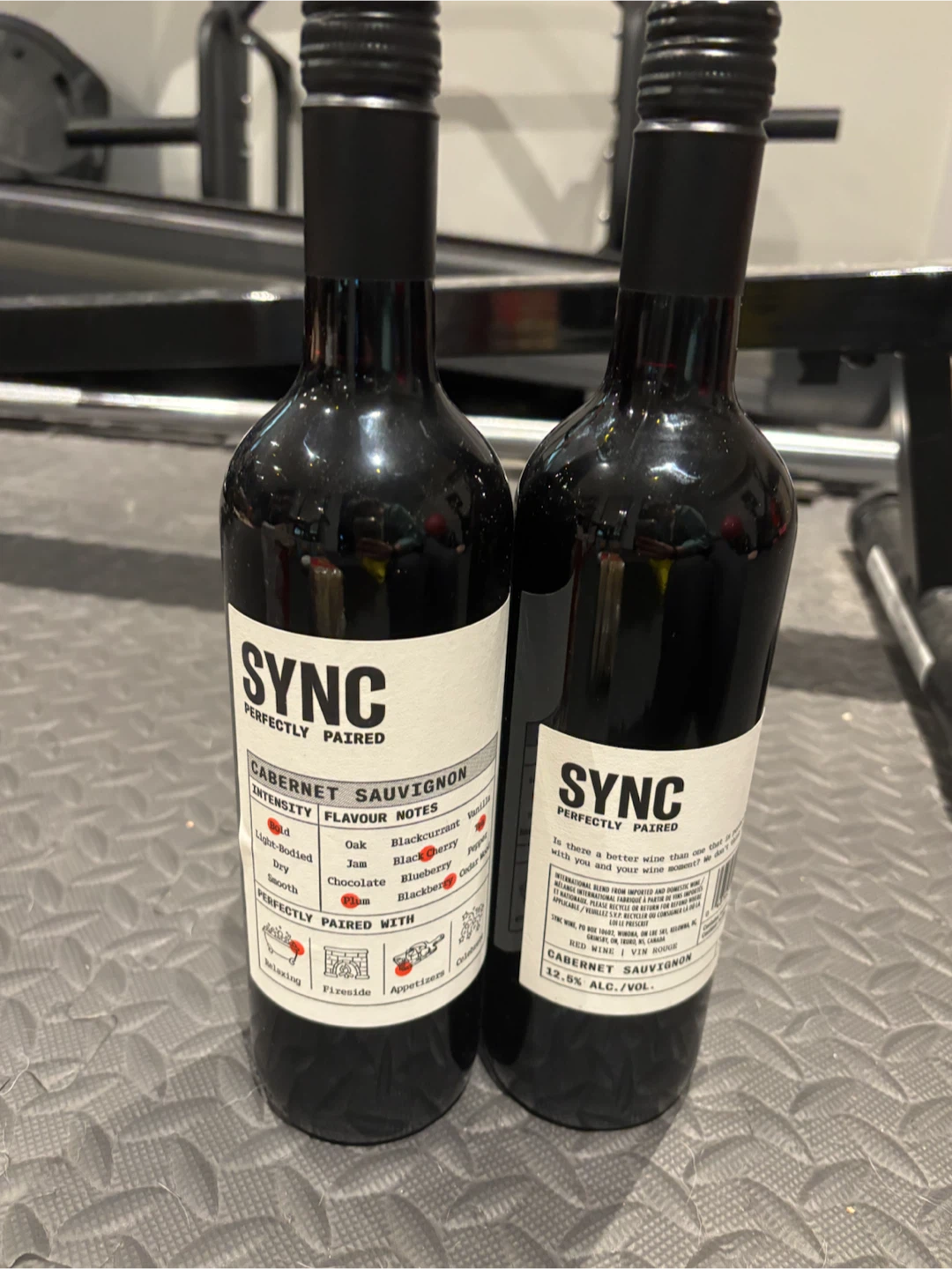 SYNC Cabernet Sauvignon Wine Bottles (2 Pack)
