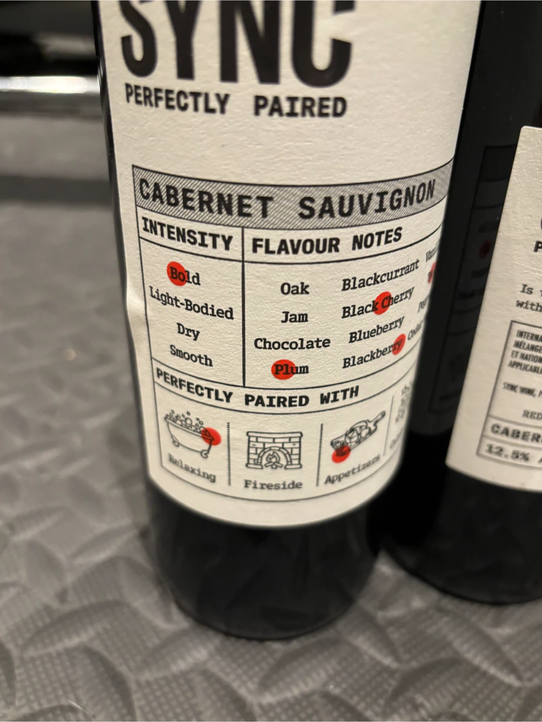 SYNC Cabernet Sauvignon Wine Bottles (2 Pack) - photo 2