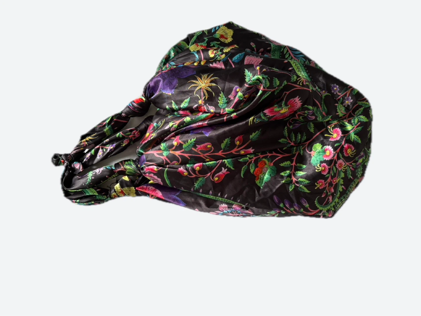 Satin Floral Print Bag